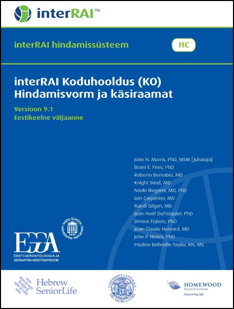 interRAI Koduhooldus (KO) Hindamisvorm ja käsiraamat, Eestikeelne väljaanne, 9.1.2